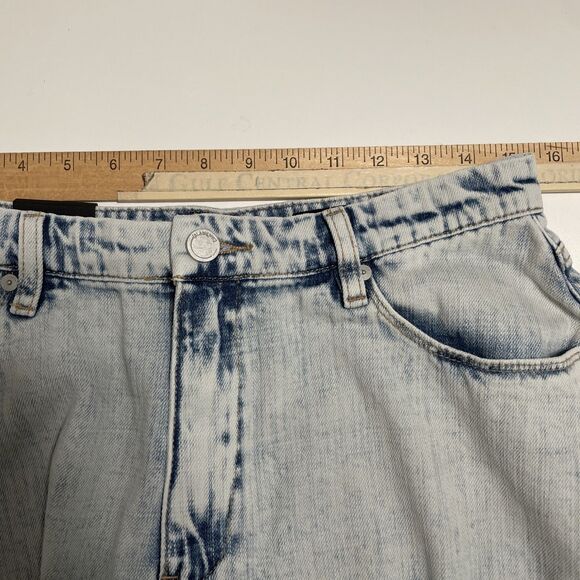 Blank NYC 29 Denim Shorts Flared Cutoffs Blind Journey Wash Cotton Festival NWT - Picture 7 of 10